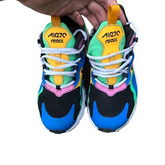 Rare 2019 Nike Air Max 270 React Magic Flamingo Size 6.5 - Picture 3 of 16